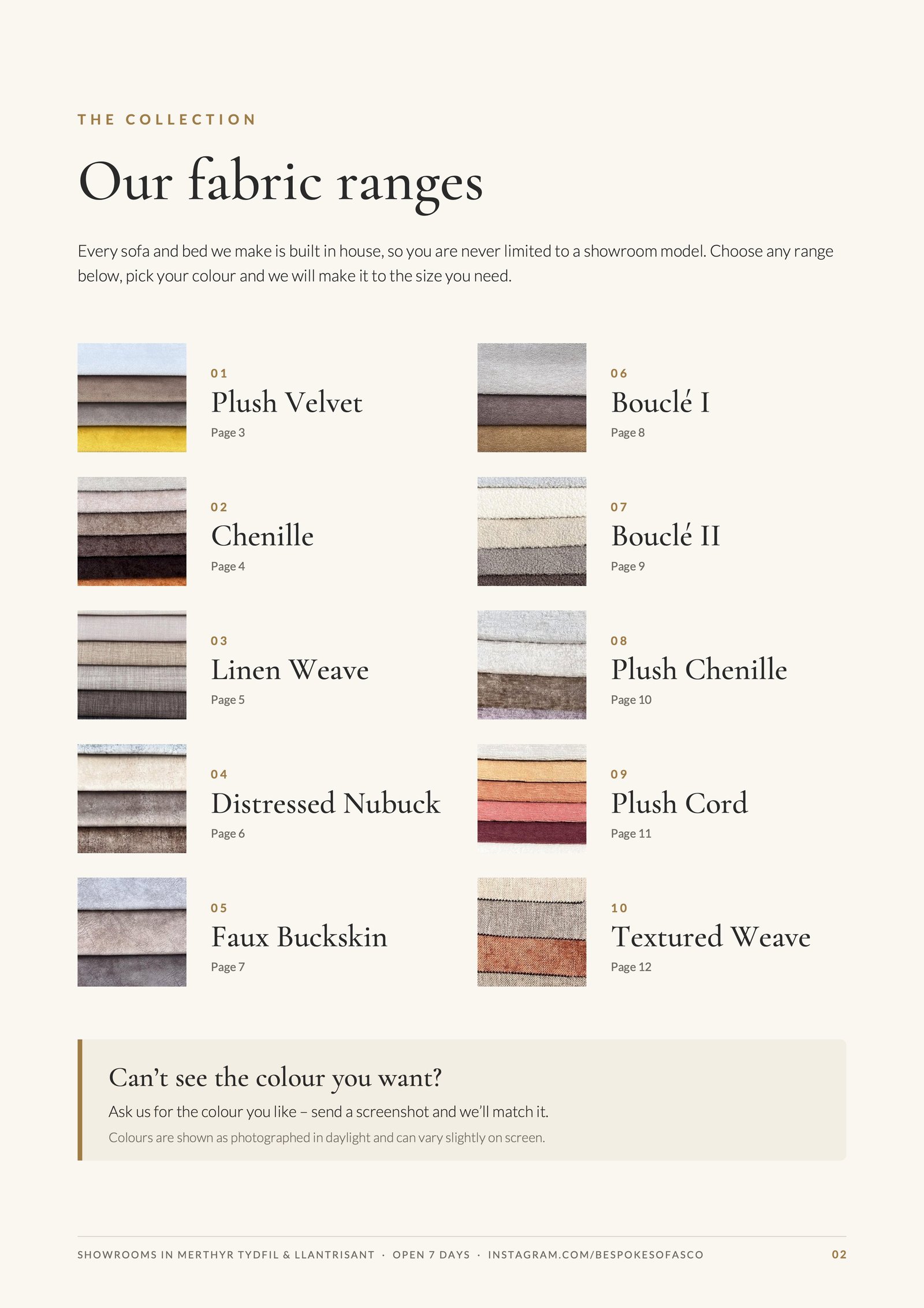 Fabric collection, page 2