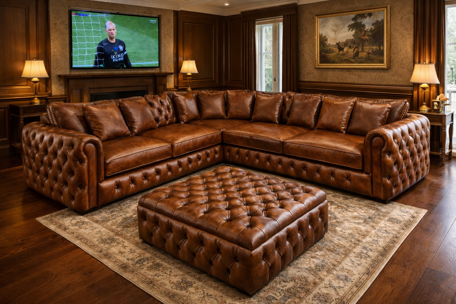 bespoke Chesterfield sofa handcrafted to order UK