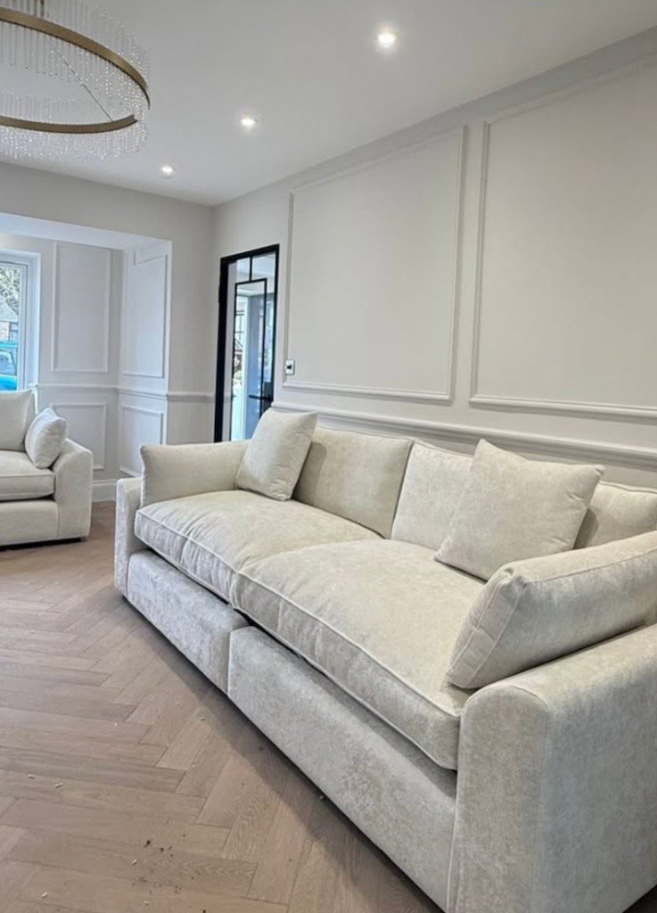 Straight sofa, cream